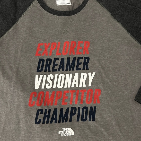THE NORTH FACE Women's CLASSIC FIT Raglan Baseball T-Shirt Sz M Explorer Dreamer - Picture 3 of 6
